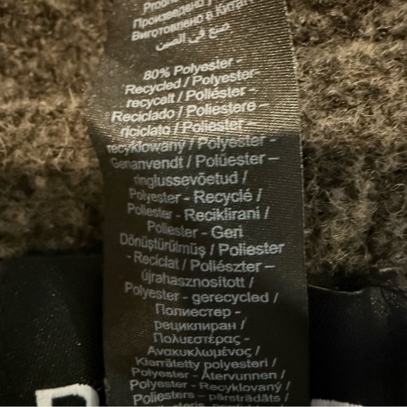 Pieces Cashmere Wool Blend Wrap Scarf Heathered Brown Knit Soft Feminine Warm - Picture 7 of 8